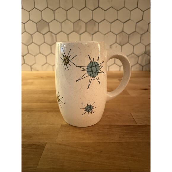 Franciscan Atomic Starburst RARE Grand Mugs SET Of 2 PERFECT VINTAGE - Picture 2 of 8